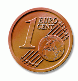 Las monedas de uno y dos céntimos de euro
